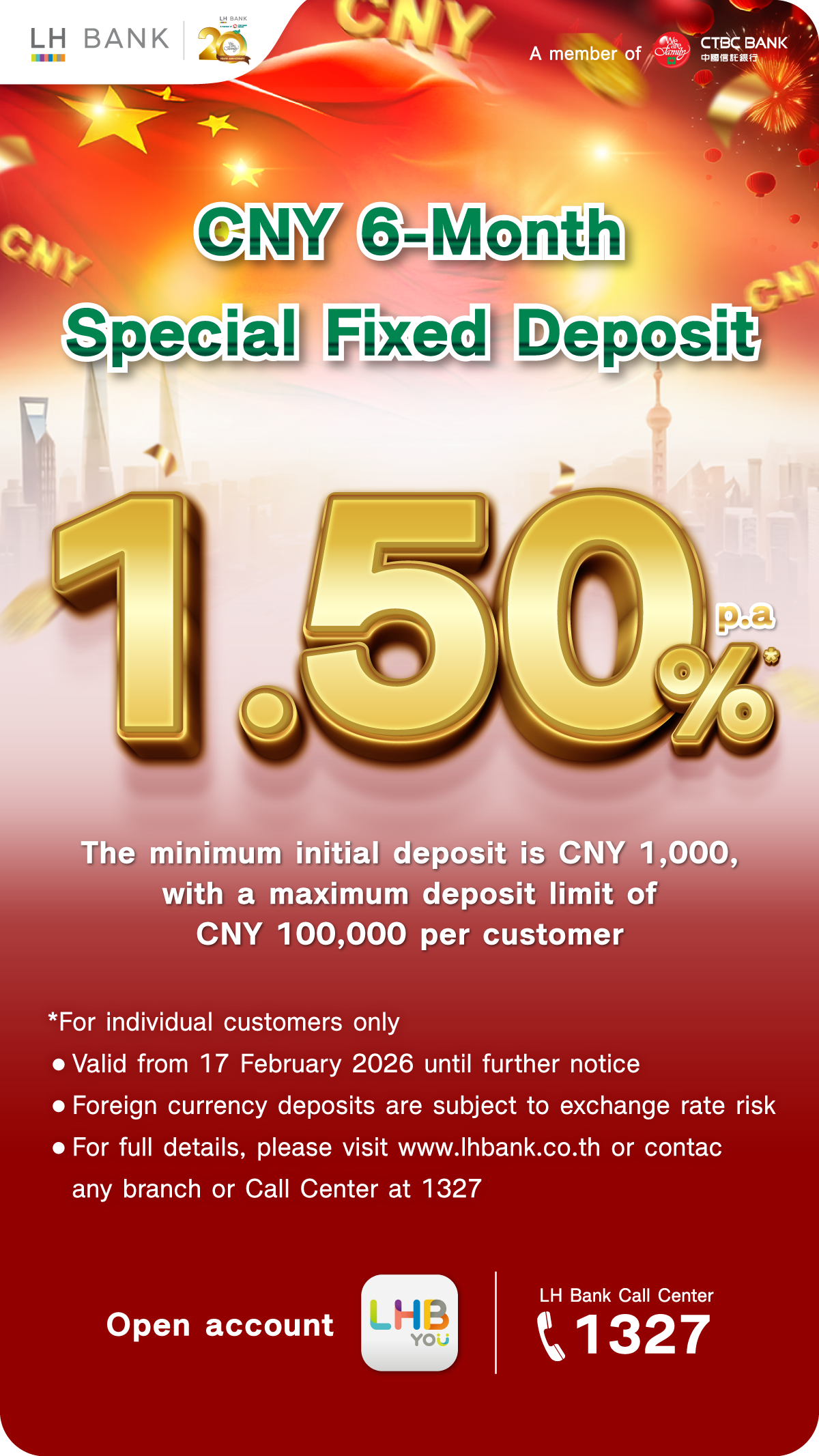 CNY 6-Month Special Fixed Deposit