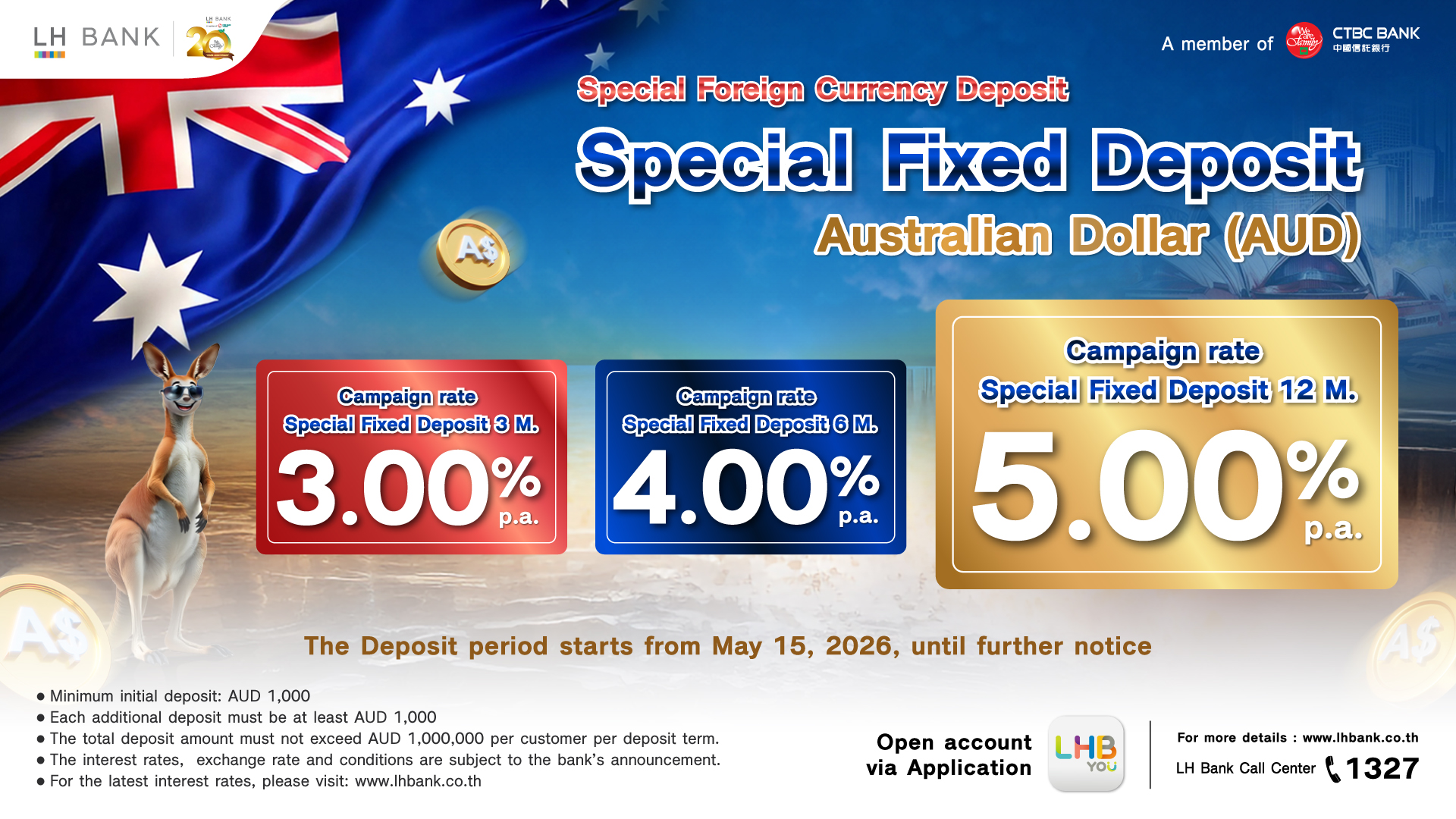 Special Fixed Deposit Australian Dollar (AUD)